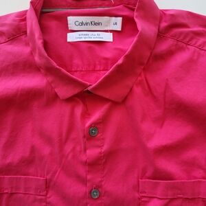Calvin Klein Pink Button-Up Shirt